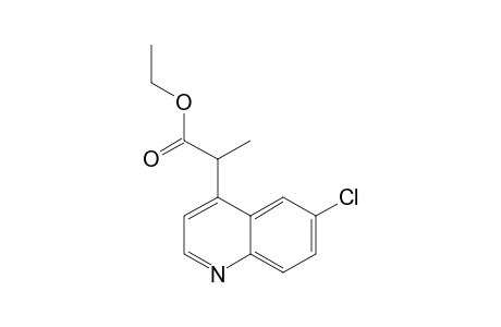 ETHYL-2-(6-CHLORO-QUINOLIN-4-YL)-PROPANOATE