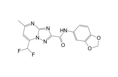 N-(1,3-benzodioxol-5-yl)-7-(difluoromethyl)-5-methyl[1,2,4]triazolo[1,5-a]pyrimidine-2-carboxamide