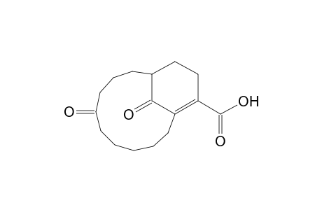 Bicyclo(9.3.1)-pentadec-11-en-5,15-dione 12-carboxylic acid