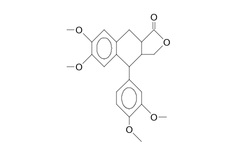 4-(3,4-Dimethoxyphenyl)-6,7-dimethoxy-3a,4,9,9a-tetrahydronaphtho[2,3-c]furan-1(3H)-one