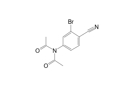 4-Amino-2-bromobenzonitrile, N,N-bis-acetyl