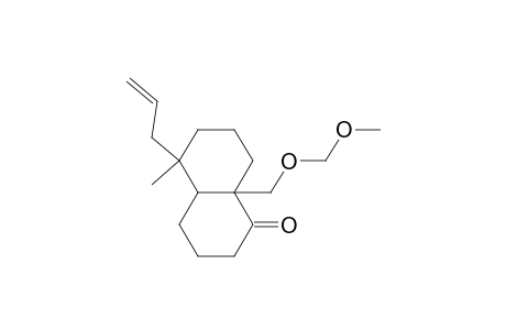 (4as,5s,8as)-5.alpha.-allyl-8a-methoxymethoxymethyl-5.beta.-methyl-3,4,4a,5,6,7,8,8a-octahydronaphthalen-1(2h)-one