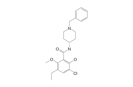 N-[1-(benzyl)-4-piperidyl]-3-chloro-5-ethyl-2-hydroxy-6-methoxy-benzamide
