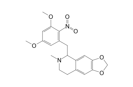 1-[(2-NITRO-3,5-DIMETHOXYPHENYL)-METHYL]-6,7-METHYLENEDIOXY-1,2,3,4-TETRAHYDRO-N-METHYL-ISOQUINOLINE