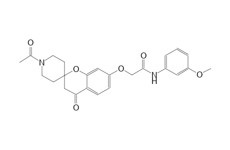 2-((1'-acetyl-4-oxospiro[chroman-2,4'-piperidin]-7-yl)oxy)-N-(3-methoxyphenyl)acetamide