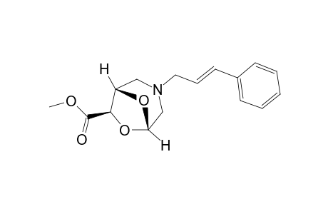 Methyl (1S,5S,7R)-3-cinnamyl-6,8-dioxa-3-azabicyclo[3.2.1]octane-7-exo-carboxylate