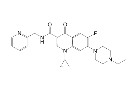 3-quinolinecarboxamide, 1-cyclopropyl-7-(4-ethyl-1-piperazinyl)-6-fluoro-1,4-dihydro-4-oxo-N-(2-pyridinylmethyl)-