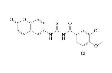 N-(3,5-dichloro-4-methoxybenzoyl)-N'-(2-oxo-2H-chromen-6-yl)thiourea