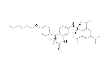 Propanamide, N-[2-[[4-(hexyloxy)phenyl]amino]-5-[[[2,4,6-tris(1-methylethyl)phenyl]sulfonyl]amino]phenyl]-2,2-dimethyl-