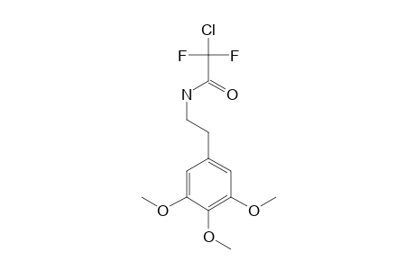 Mescaline, N-chlorodifluoroacetyl-