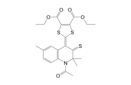 2-(1-acetyl-2,2,6-trimethyl-3-sulfanylidene-4-quinolinylidene)-1,3-dithiole-4,5-dicarboxylic acid diethyl ester