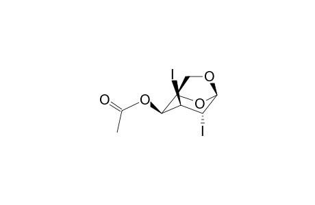1,6-Anhydro-4-O-acetyl-2,3-dideoxy-2,3-diiodo-b-d-galactopyranose