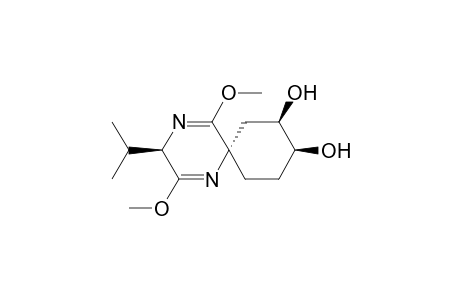(2S,3'R,4'S,5R)-2,5-Dihydro-5-isopropyl-3,6-dimethoxypyrazine-2-spirocyclohexane-3',4'-diol