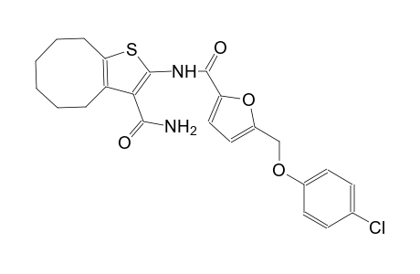 N-[3-(aminocarbonyl)-4,5,6,7,8,9-hexahydrocycloocta[b]thien-2-yl]-5-[(4-chlorophenoxy)methyl]-2-furamide