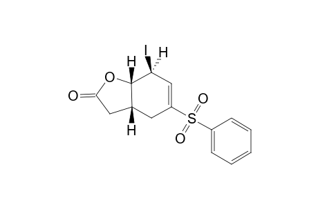 (1S*,2S*,6S*)-1,2,5,6,7,8-Hexahydroxy-2-iodo-8-oxo-4-(phenylsulfonyl)benzofuran