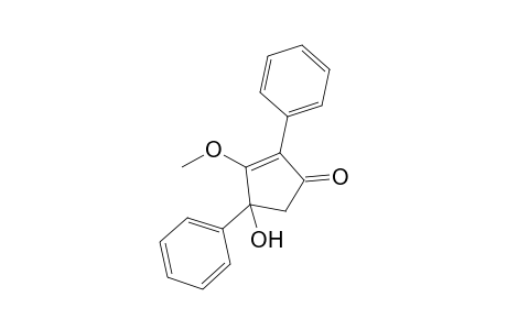 (+-)-cis-4-Hydroxy-3-methoxy-2,4-diphenyl-2-cyclopenten-1-one