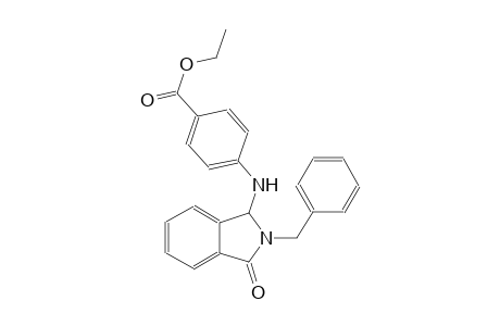 benzoic acid, 4-[[2,3-dihydro-3-oxo-2-(phenylmethyl)-1H-isoindol-1-yl]amino]-, ethyl ester