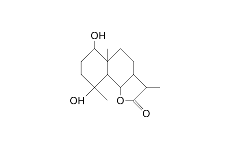 NAPHTO[1,2-b]FURAN-2(3H)-ONE, DECAHYDRO-6,9-DIHYDROXY-3,5a,9-TRIMETHYL-