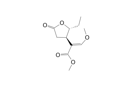 (E)-2-[(2R,3R)-2-ethyl-5-keto-tetrahydrofuran-3-yl]-3-methoxy-acrylic acid methyl ester