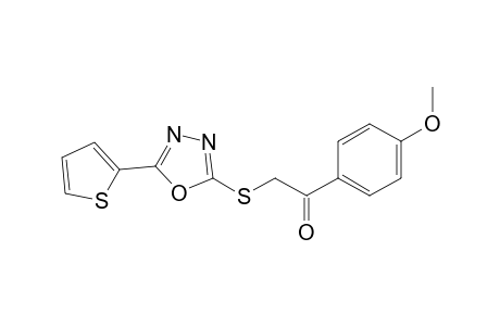 1-(4-Methoxyphenyl)-2-{[5-(thiophen-2-yl)-1,3,4-oxadiazol-2-yl]sulfanyl}ethan-1-one