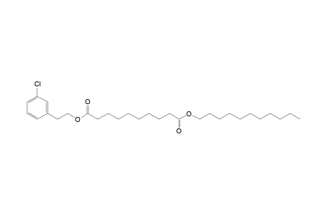 Sebacic acid, 3-chlorophenethyl undecyl ester