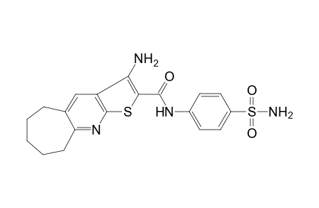 3-Amino-N-[4-(aminosulfonyl)phenyl]-6,7,8,9-tetrahydro-5H-cyclohepta[b]thieno[3,2-e]pyridine-2-carboxamide