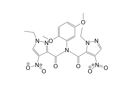 N-(2,5-dimethoxyphenyl)-1-ethyl-N-[(1-ethyl-4-nitro-1H-pyrazol-3-yl)carbonyl]-4-nitro-1H-pyrazole-5-carboxamide