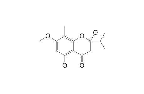 2,5-DIHYDROXY-7-METHOXY-2-ISOPROPYL-8-METHYLCHROMANONE
