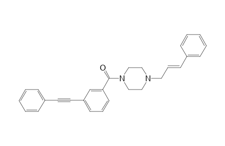 [3-(2-phenylethynyl)phenyl]-[4-[(E)-3-phenylprop-2-enyl]-1-piperazinyl]methanone