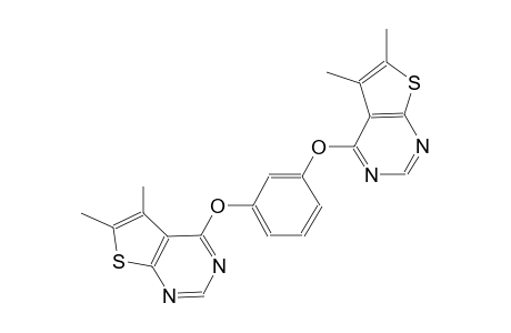 thieno[2,3-d]pyrimidine, 4-[3-[(5,6-dimethylthieno[2,3-d]pyrimidin-4-yl)oxy]phenoxy]-5,6-dimethyl-