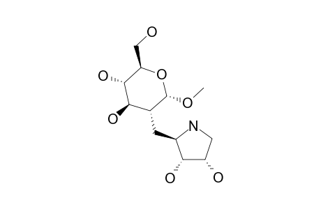 METHYL-2-DEOXY-2-(1,2,5-TRIDEOXY-2,5-IMINO-L-RIBITOL-1C-YL)-ALPHA-D-GLUCOPYRANOSIDE