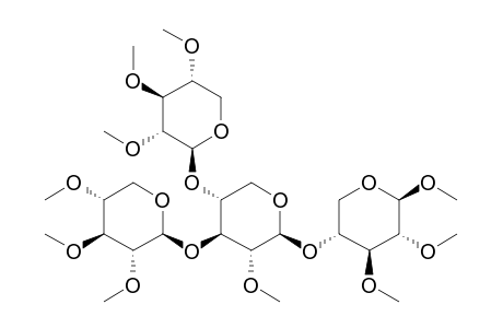 Methyl-2,3-di-O-methyl-4-O-[2-O-methyl-3,4-di-O-(2,3,4-tri-O-methyl-beta-D-xylopyranosyl)-beta-D-xylopyranosyl]-beta-D-xylopyranoside