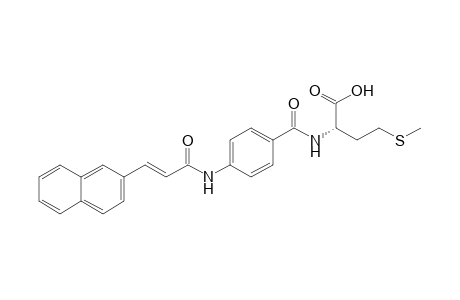 (2S)-4-(methylthio)-2-[[4-[[(E)-3-(2-naphthyl)acryloyl]amino]benzoyl]amino]butyric acid