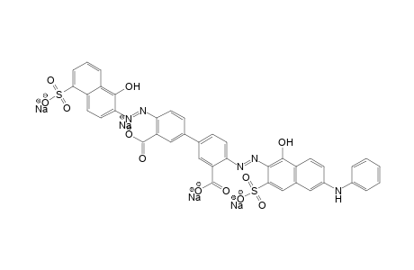 1-Naphthol-5-sulfonic acid(1)[-3,3'-dicarboxybenzidin-e](2)(alk)N-phenyl-J=acid