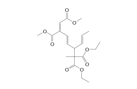 1,3-Heptadiene-1,2,6,6-tetracarboxylic acid, 5-(1-propenyl)-, 6,6-diethyl 1,2-dimethyl ester, (E,E,E)-