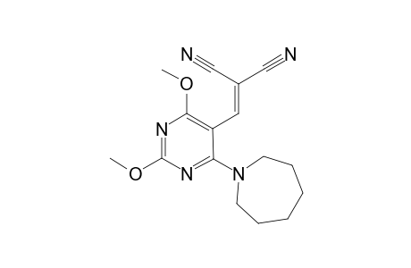 2-[[4-(1-azepanyl)-2,6-dimethoxy-5-pyrimidinyl]methylidene]propanedinitrile