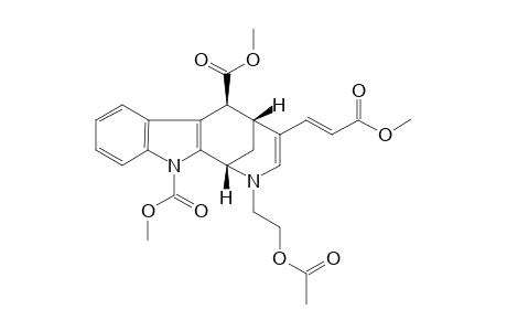METHYL-2-(2-ACETOXYETHYL)-6-BETA,11-BIS-(METHOXYCARBONYL)-1,2,5,6-TETRAHYDRO-1,5-METHANOAZOCINO-[3,4-B]-INDOLE-4(E)-ACRYLATE