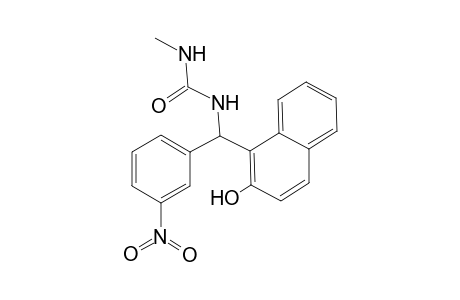 1-Methyl-3-[(3-nitrophenyl)-(2-oxidanylnaphthalen-1-yl)methyl]urea