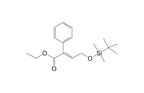 Ethyl (E)-4-(tert-butyldimethylsilyloxy)-2-phenyl-2-(butenoate