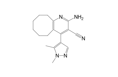 2-amino-4-(1,5-dimethyl-1H-pyrazol-4-yl)-5,6,7,8,9,10-hexahydrocycloocta[b]pyridine-3-carbonitrile