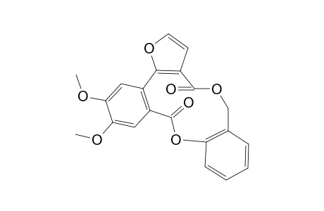 12,13-Dimethoxy-3,8,17-trioxatetracyclo[16.4.0.0(5,9).0(10,15)]docosanhexadecaene-4,16-dione