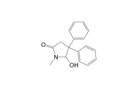 2-Pyrrolidinone, 5-hydroxy-1-methyl-4,4-diphenyl-