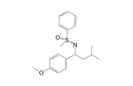 N-[1-(4-Methoxyphenyl)-3-methylbutyl]-S,S-methylphenylsulfoximine