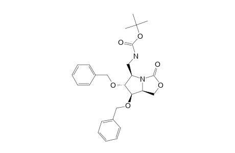3,4-DI-O-BENZYL-6-[(TERT.-BUTYLOXYCARBONYL)-AMINO]-2,5-[(1-OXYCARBONYL)-IMINO]-2,5,6-TRIDEOXY-D-GLUCITOL