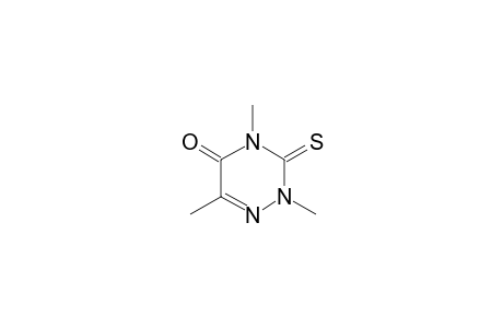 1,2,4-Triazin-5(2H)-one, 3,4-dihydro-2,4,6-trimethyl-3-thioxo-