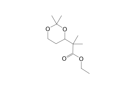 2-[(3S)-2,2-Dimethyl-1,3-dioxan-4-yl]-2-methylpropionic ethyl ester