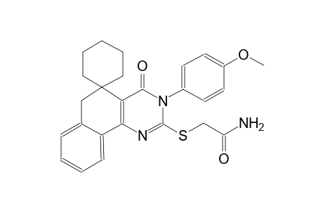 2-((3-(4-methoxyphenyl)-4-oxo-4,6-dihydro-3H-spiro[benzo[h]quinazoline-5,1'-cyclohexan]-2-yl)thio)acetamide