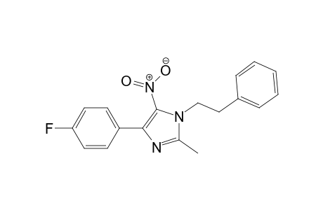 4-(4-Fluorophenyl)-2-methyl-5-nitro-1-phenethyl-1H-imidazole