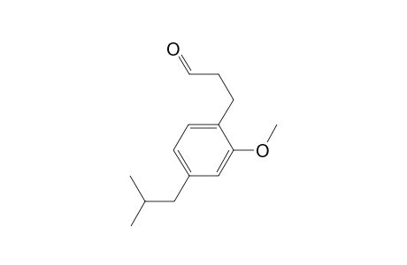 3-(4-isobutyl-2-methoxyphenyl)propanal
