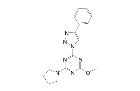 2-Methoxy-4-(4-phenyl-1,2,3-triazol-1-yl)-6-pyrrolidin-1-yl-1,3,5-triazine